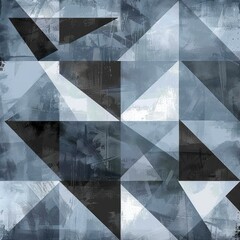 Illustration of Gray and blue colored geometric shapes pattern representing abstract background