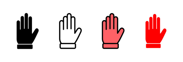 Fototapeta premium Hand icon vector illustration. hand sign and symbol. hand gesture