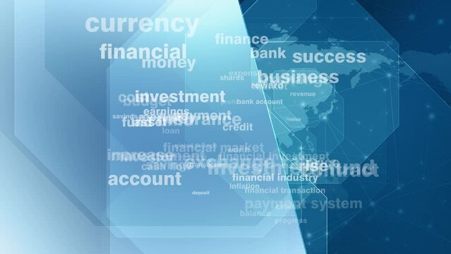 Investment in finance and money texts background comprehensive overview of financial market economic sector, and global finance