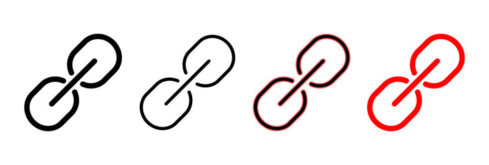 Link icon vector illustration. Hyperlink chain sign and symbol