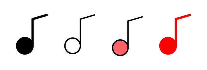 Music icon vector illustration. note music sign and symbol