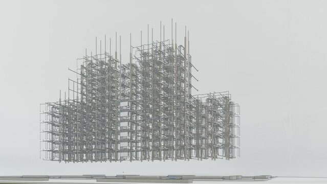 Digital Twin (BIM) of a multi-family residential building, schematic representation of the MEP disciplines.