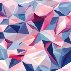 Illustration of Rose and blue colored geometric shapes pattern representing abstract background