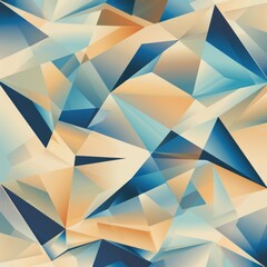 Illustration of Tan and blue colored geometric shapes pattern representing abstract background