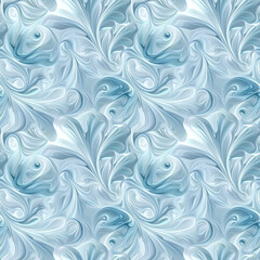 Delicate abstract seamless pattern of white and blue colors. Design for wallpaper, posters, cards, wrapping paper and textiles.