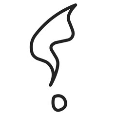 hand drawn exclamation mark