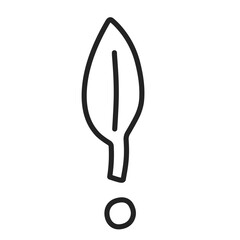 hand drawn exclamation mark