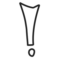 hand drawn exclamation mark
