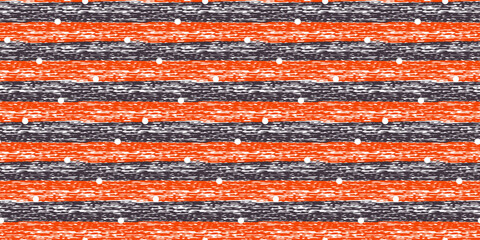 Grunge abstract seamless pattern with red and brown violet textured paintbrush and white circles. Trendy line striped background for textile, wrapping paper, cover, surface, wallpaper