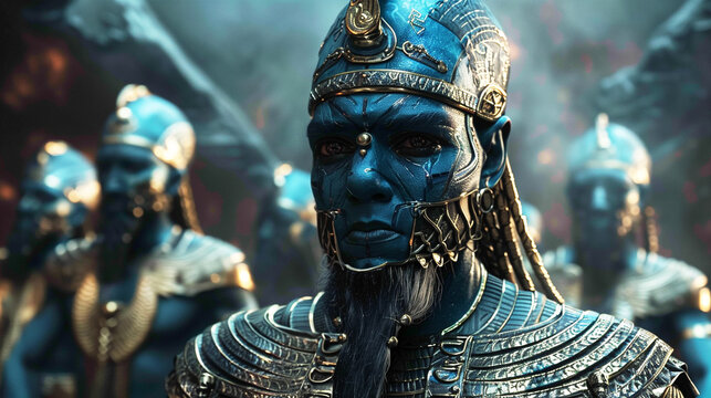 Anunnaki Warlord Cheif Alein Human Hybrid. Guardian of Ancient Secrets