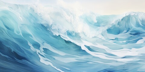 Fototapeta na wymiar Abstract background with ocean waves.