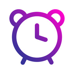 alarm gradient icon