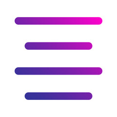 Obraz premium align center gradient icon