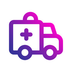 ambulance gradient icon