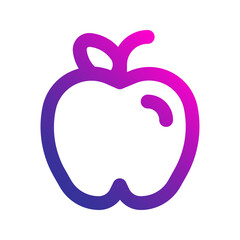 Fototapeta premium apple gradient icon