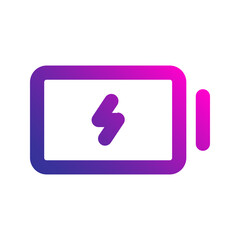 Naklejka premium charging gradient icon
