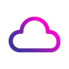 cloud gradient icon