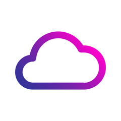 cloud gradient icon
