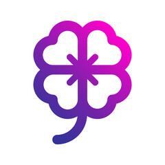 clover gradient icon