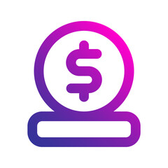 coin gradient icon