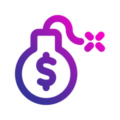debt gradient icon