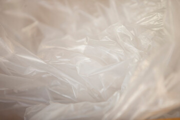 Close up Plastic bag texture background. 