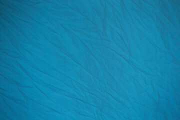 close up blue fabric texture background