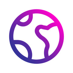 globe gradient icon