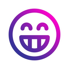 grinning gradient icon