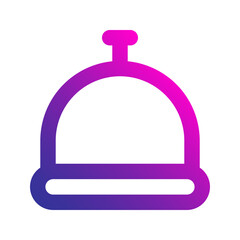 hotel bell gradient icon