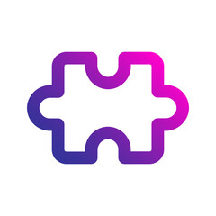 puzzle gradient icon