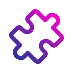 puzzle gradient icon