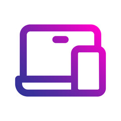 Obraz premium responsive gradient icon