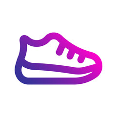 running shoe gradient icon
