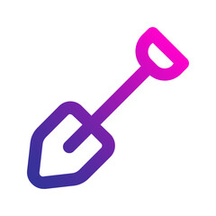 shovel gradient icon