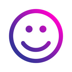 smile gradient icon