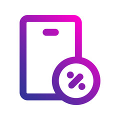 smartphone gradient icon