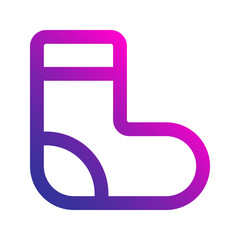 sock gradient icon