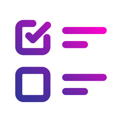 tasks gradient icon