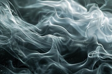 Shiny smoke. Glitter fluid. Ink water. Magic mist. Gray color particles texture paint vapor storm wave