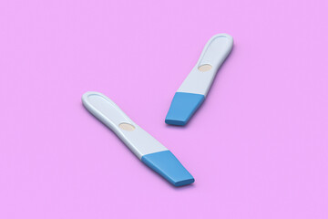 Pregnancy tests. Device to determine a pregnant woman. Reproductive function. Family planning. 3d render