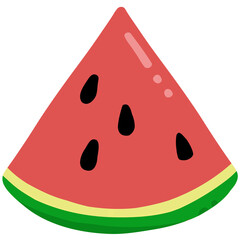 Watermelon Sliced Illustration