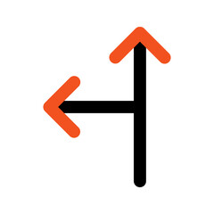 go left line icon