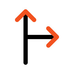 go right line icon