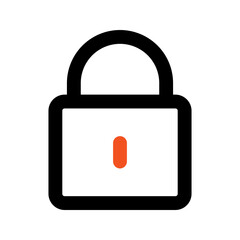 lock line icon