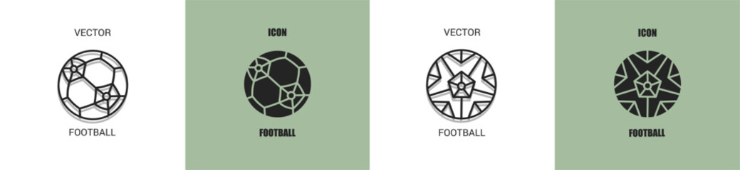 Football icon line. Football vector illustration.