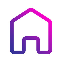 home button gradient icon