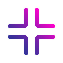 minimize gradient icon