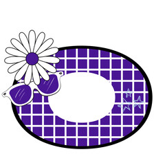 plate with flowers and spoon