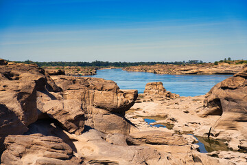 サンパンポーク展望台　ウボンラチャタニー・タイ　สามพันโบก　Ubon Ratchathani, Thailand